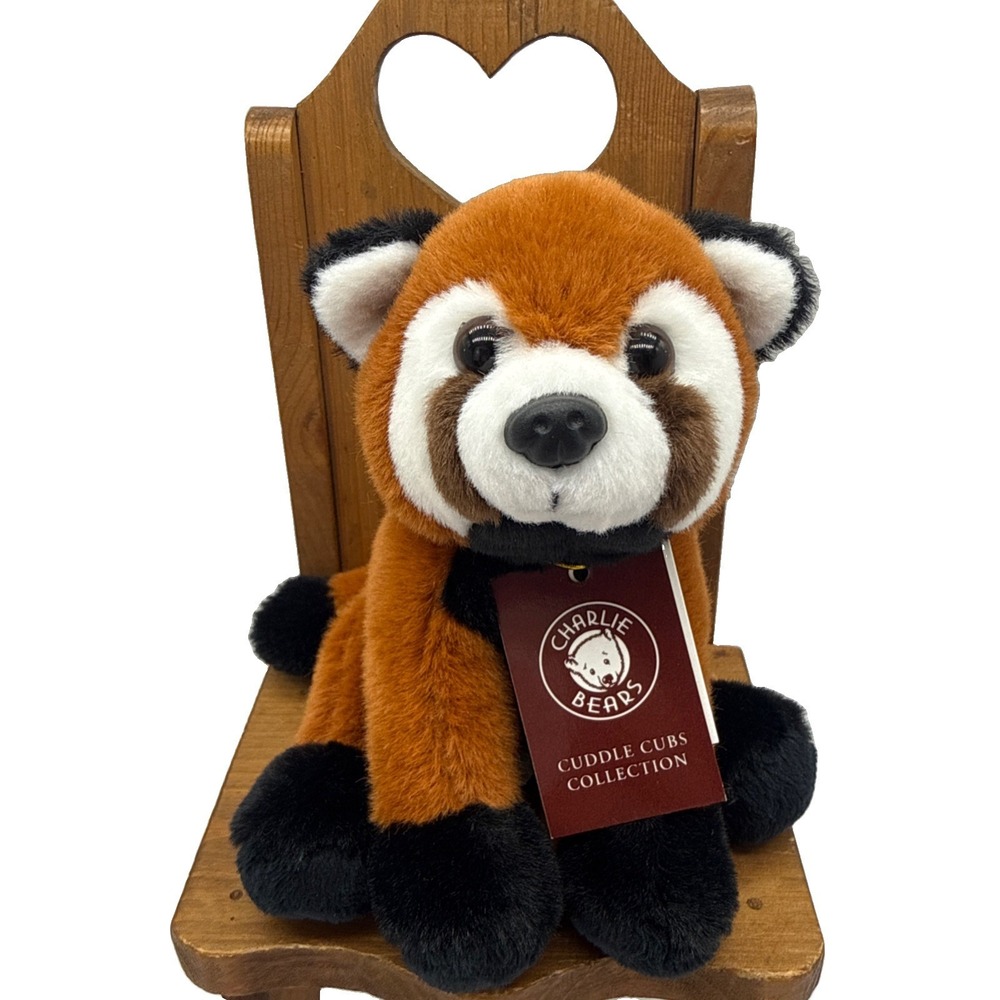 Cuddle Cub Red Panda Plush Teddy Bear Toy 13cm Tall Newborn Gift Animal